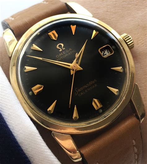 omega seamaster calendar black dial